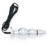 Bipolar Metal Electric Shock Butt Plug - H